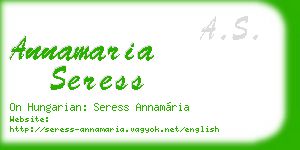 annamaria seress business card